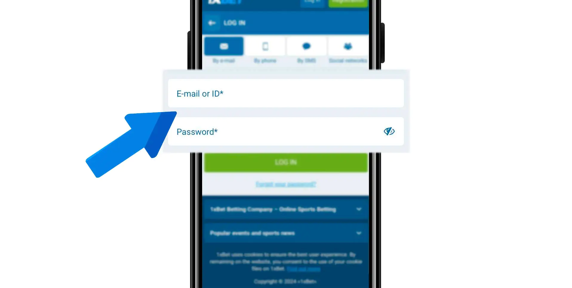 Entering personal data in free fields