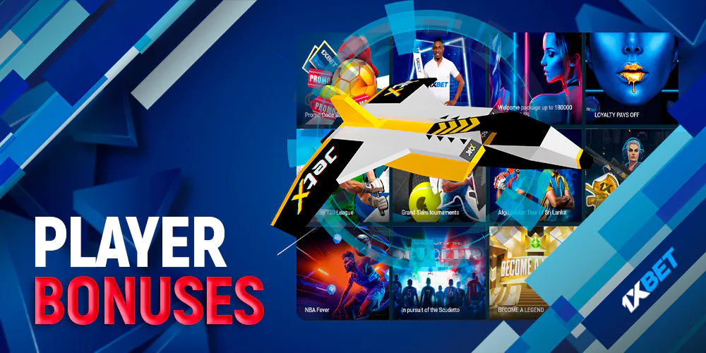 Bonuses for playing at JetX