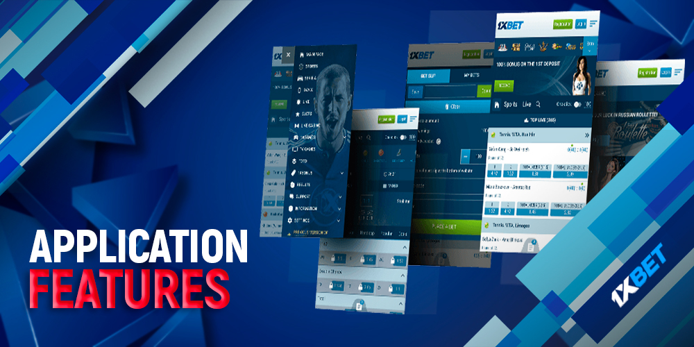 1xbet mobile app feature