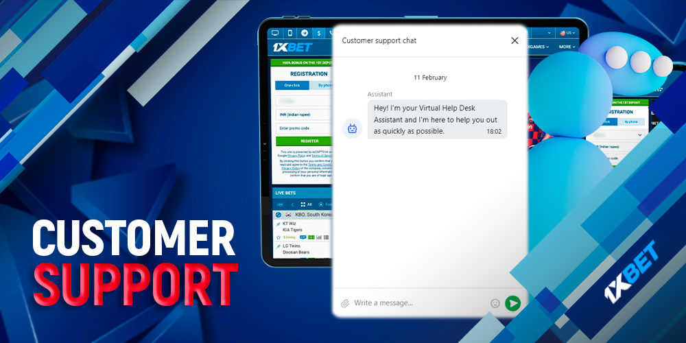 24/7 customer support in the mobile app