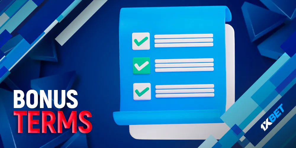 Terms and conditions of receiving bonuses